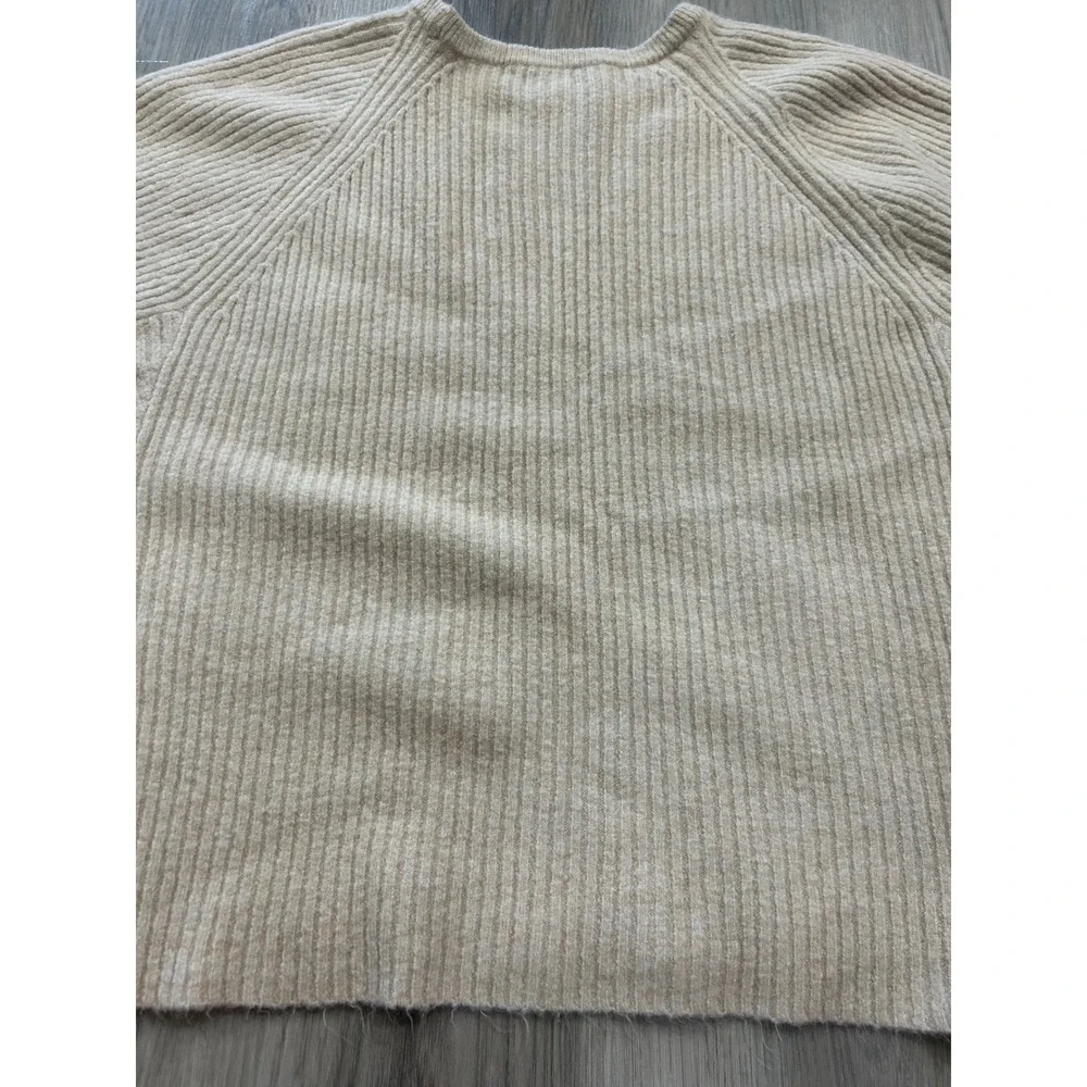 Lilly Pulitzer Womens Batwing Cable Knit Sweater Acrylic Blend M Beige Ivory